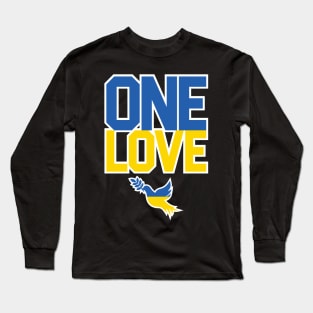 ONE LOVE PEACE UKRAINE Long Sleeve T-Shirt